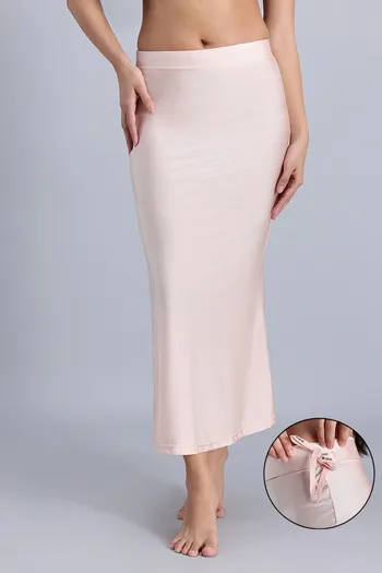 Buy Zivame Shimmer Stretchy Saree Underskirt  - Sepia Rose